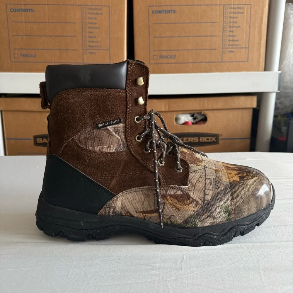 Herman Survivors Leather Camo Water Resistant Hunting 800g Work Boots Mens‎ 12W